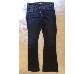 Lucky Sofia Dark Wash Mid Rise Boot Cut Jeans 10/30R